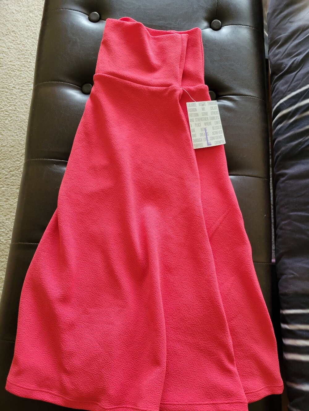LuLaRoe Azure Large A-Line Skirt in Bright Pink
